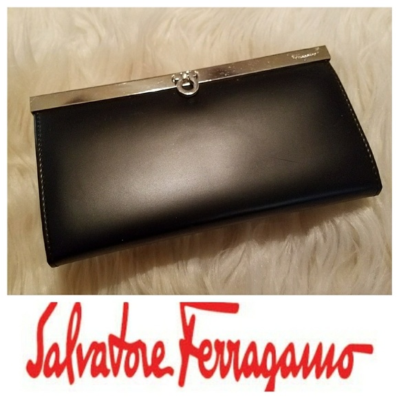 Salvatore Ferragamo Handbags - $595 FERRAGAMO Smooth Leather Framed Wallet